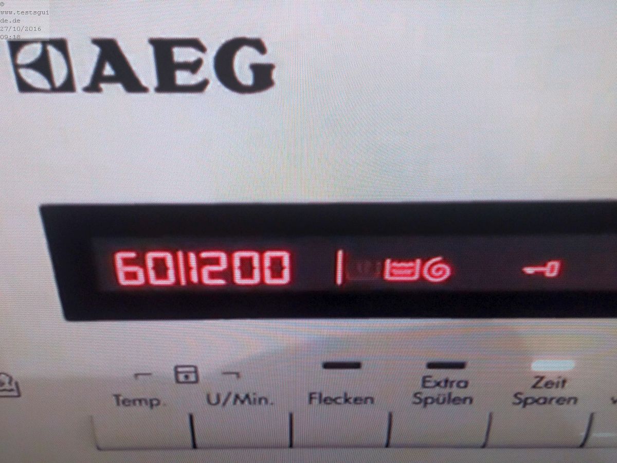 AEG Display mit Logo