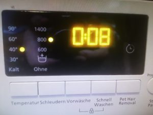 Display bei Beko Waschmaschinen